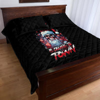 Skull Santa Claus Quilt Bed Set Santa Claus Is Coming To Town - Wonder Print Shop