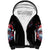 Skull Santa Claus Sherpa Hoodie Santa Claus Is Coming To Town - Wonder Print Shop