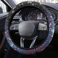 Skull Santa Claus Steering Wheel Cover Santa Claus Is Coming To Town - Wonder Print Shop