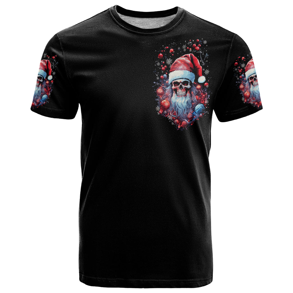 Skull Santa Claus T Shirt Santa Claus Is Coming To Town - Wonder Print Shop