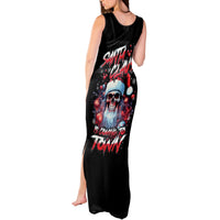 Skull Santa Claus Tank Maxi Dress Santa Claus Is Coming To Town - Wonder Print Shop