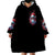 Skull Santa Claus Wearable Blanket Hoodie Santa Claus Is Coming To Town - Wonder Print Shop
