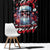 Skull Santa Claus Window Curtain Santa Claus Is Coming To Town - Wonder Print Shop
