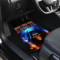 Flame Skull Car Mats When I Was Born The Devil Said Competition - Wonder Print Shop