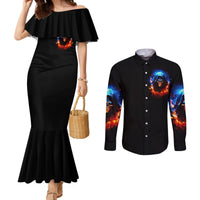 flame-skull-couples-matching-mermaid-dress-and-long-sleeve-button-shirt-when-i-was-born-the-devil-said-competition