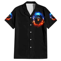 Flame Skull Hawaiian Shirt When I Was Born The Devil Said Competition - Wonder Print Shop