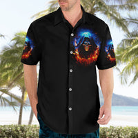 Flame Skull Hawaiian Shirt When I Was Born The Devil Said Competition - Wonder Print Shop