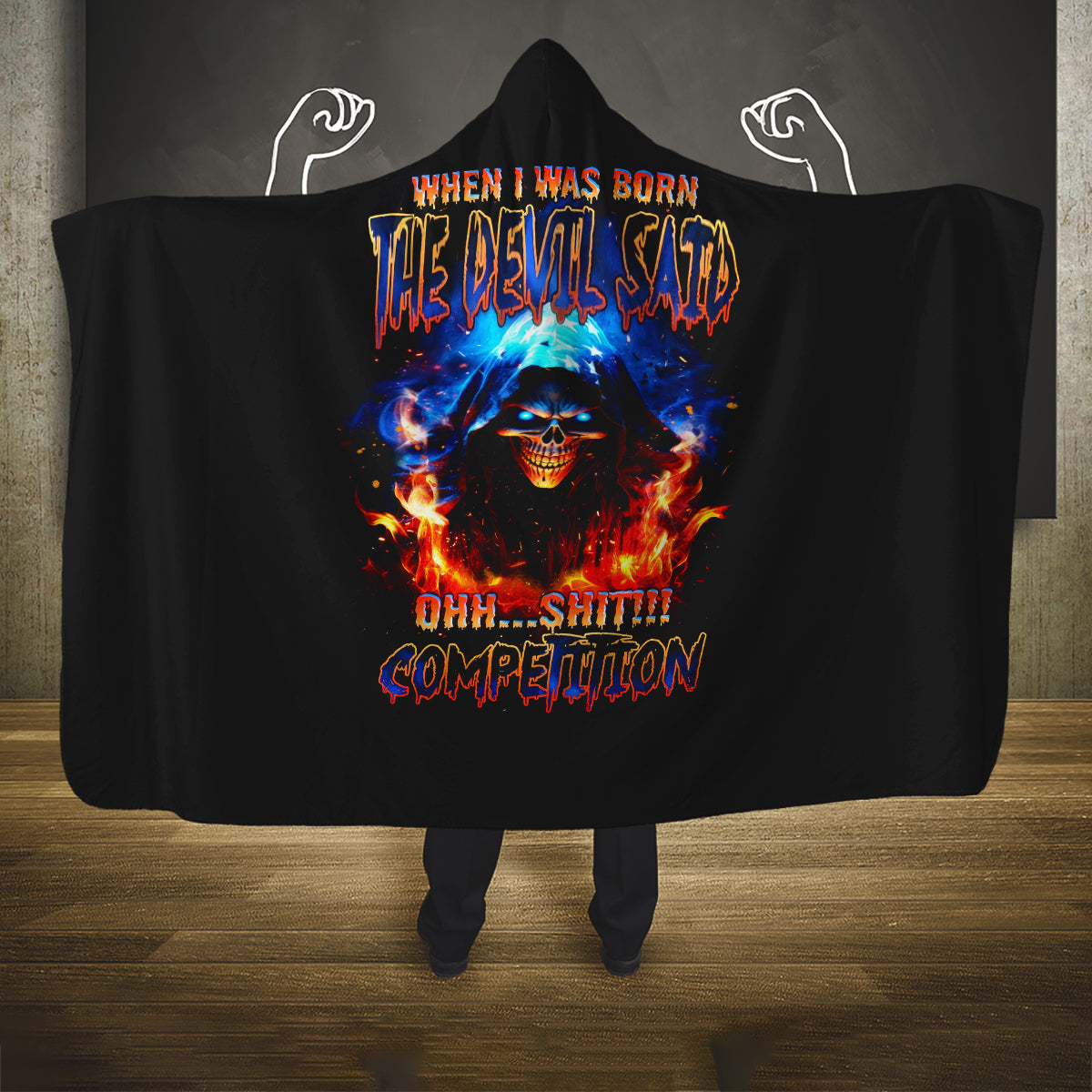 flame-skull-hooded-blanket-when-i-was-born-the-devil-said-competition