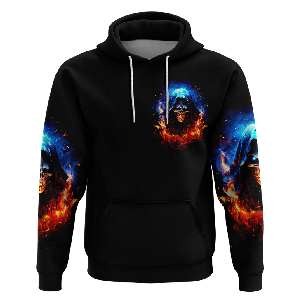 Flame Skull Hoodie When I Was Born The Devil Said Competition - Wonder Print Shop