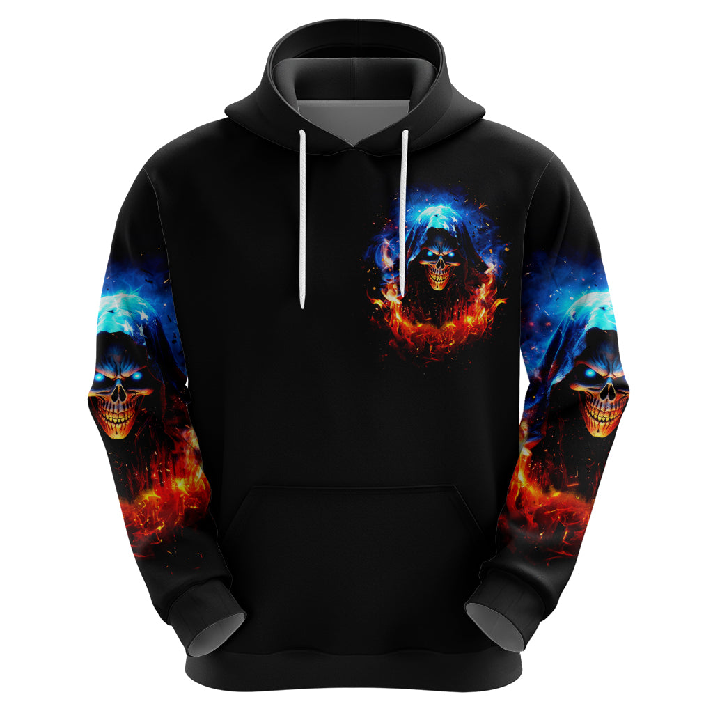 Flame Skull Hoodie When I Was Born The Devil Said Competition - Wonder Print Shop
