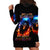 Flame Skull Hoodie Dress When I Was Born The Devil Said Competition - Wonder Print Shop