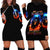 Flame Skull Hoodie Dress When I Was Born The Devil Said Competition - Wonder Print Shop