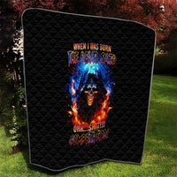 Flame Skull Quilt When I Was Born The Devil Said Competition - Wonder Print Shop