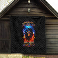 Flame Skull Quilt When I Was Born The Devil Said Competition - Wonder Print Shop