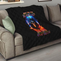 Flame Skull Quilt When I Was Born The Devil Said Competition - Wonder Print Shop