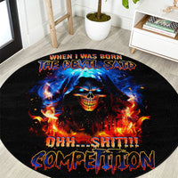 flame-skull-round-carpet-when-i-was-born-the-devil-said-competition