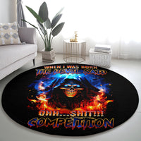 flame-skull-round-carpet-when-i-was-born-the-devil-said-competition