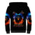 Flame Skull Sherpa Hoodie When I Was Born The Devil Said Competition - Wonder Print Shop