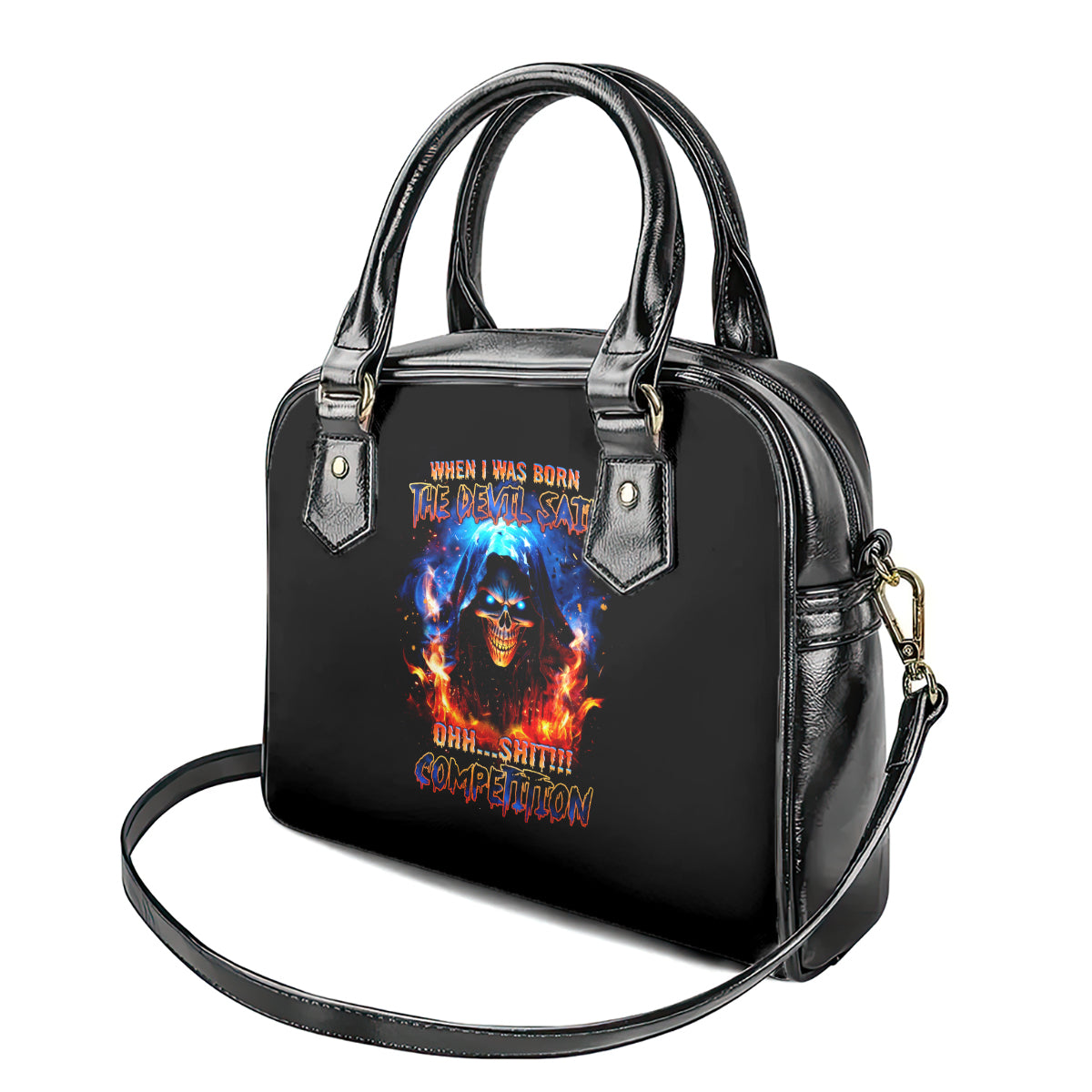 flame-skull-shoulder-handbag-when-i-was-born-the-devil-said-competition