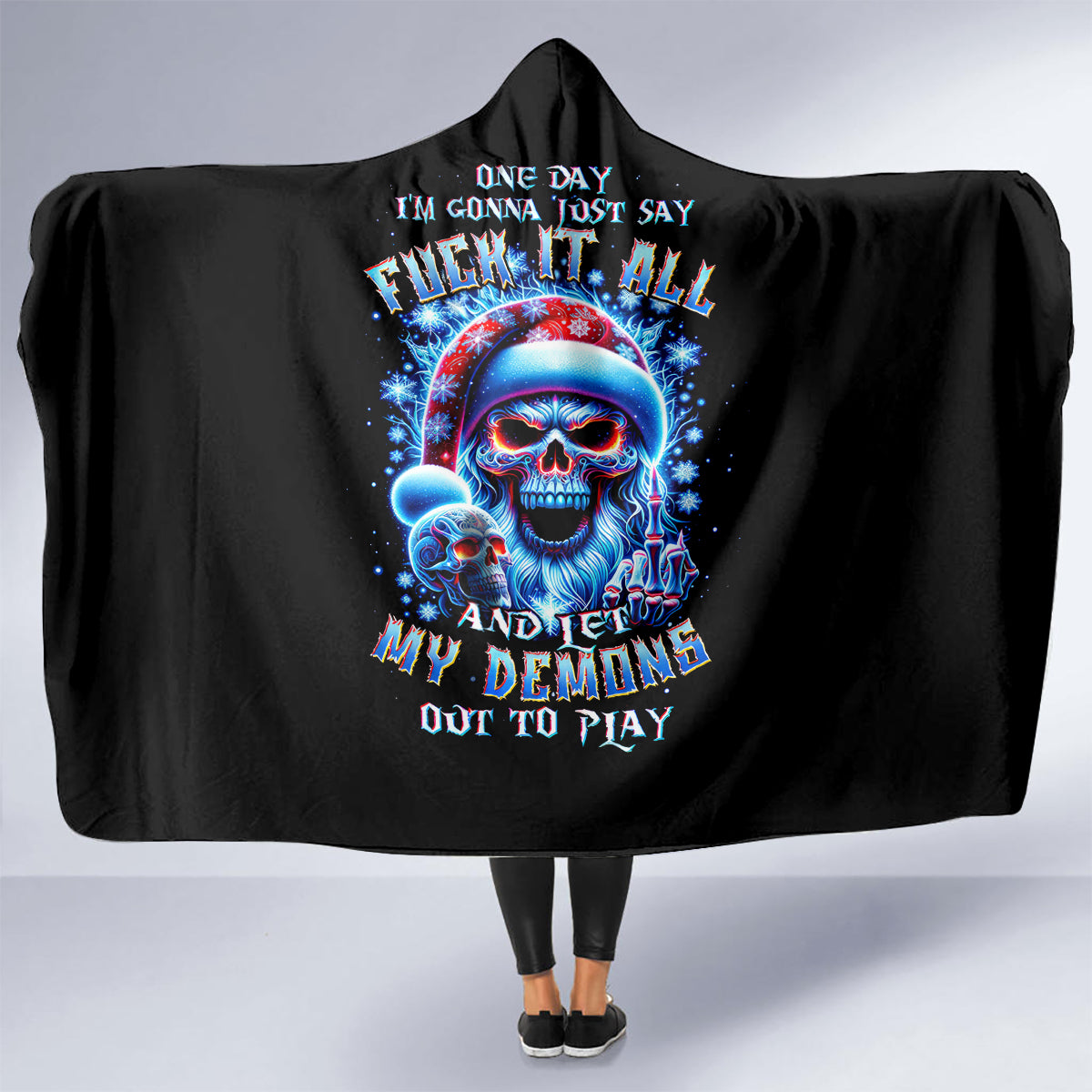 skull-santa-claus-hooded-blanket-one-day-say-fuck-itt-all-and-let-my-demons-out