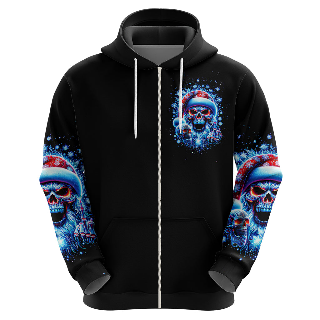 Skull Santa Claus Hoodie One Day Say Fuck Itt All And Let My Demons Out - Wonder Print Shop