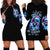 Skull Santa Claus Hoodie Dress One Day Say Fuck Itt All And Let My Demons Out - Wonder Print Shop