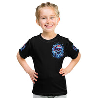 Skull Santa Claus Kid T Shirt One Day Say Fuck Itt All And Let My Demons Out - Wonder Print Shop