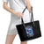Skull Santa Claus Leather Tote Bag One Day Say Fuck Itt All And Let My Demons Out - Wonder Print Shop