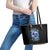 Skull Santa Claus Leather Tote Bag One Day Say Fuck Itt All And Let My Demons Out - Wonder Print Shop