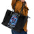 Skull Santa Claus Leather Tote Bag One Day Say Fuck Itt All And Let My Demons Out - Wonder Print Shop