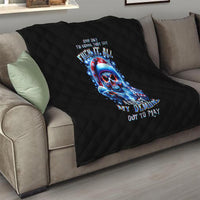 Skull Santa Claus Quilt One Day Say Fuck Itt All And Let My Demons Out - Wonder Print Shop
