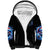 Skull Santa Claus Sherpa Hoodie One Day Say Fuck Itt All And Let My Demons Out - Wonder Print Shop