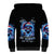 Skull Santa Claus Sherpa Hoodie One Day Say Fuck Itt All And Let My Demons Out - Wonder Print Shop