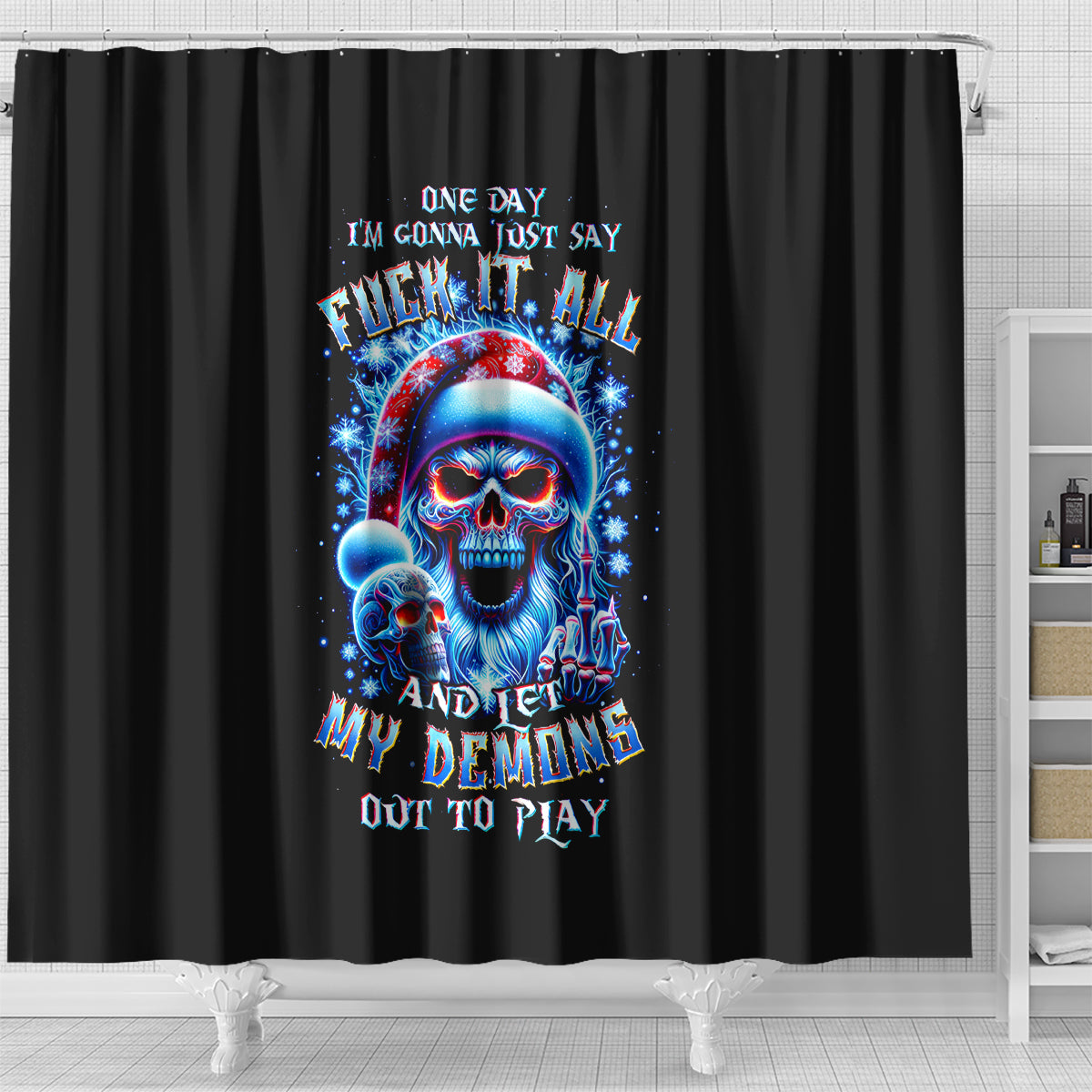 skull-santa-claus-shower-curtain-one-day-say-fuck-itt-all-and-let-my-demons-out