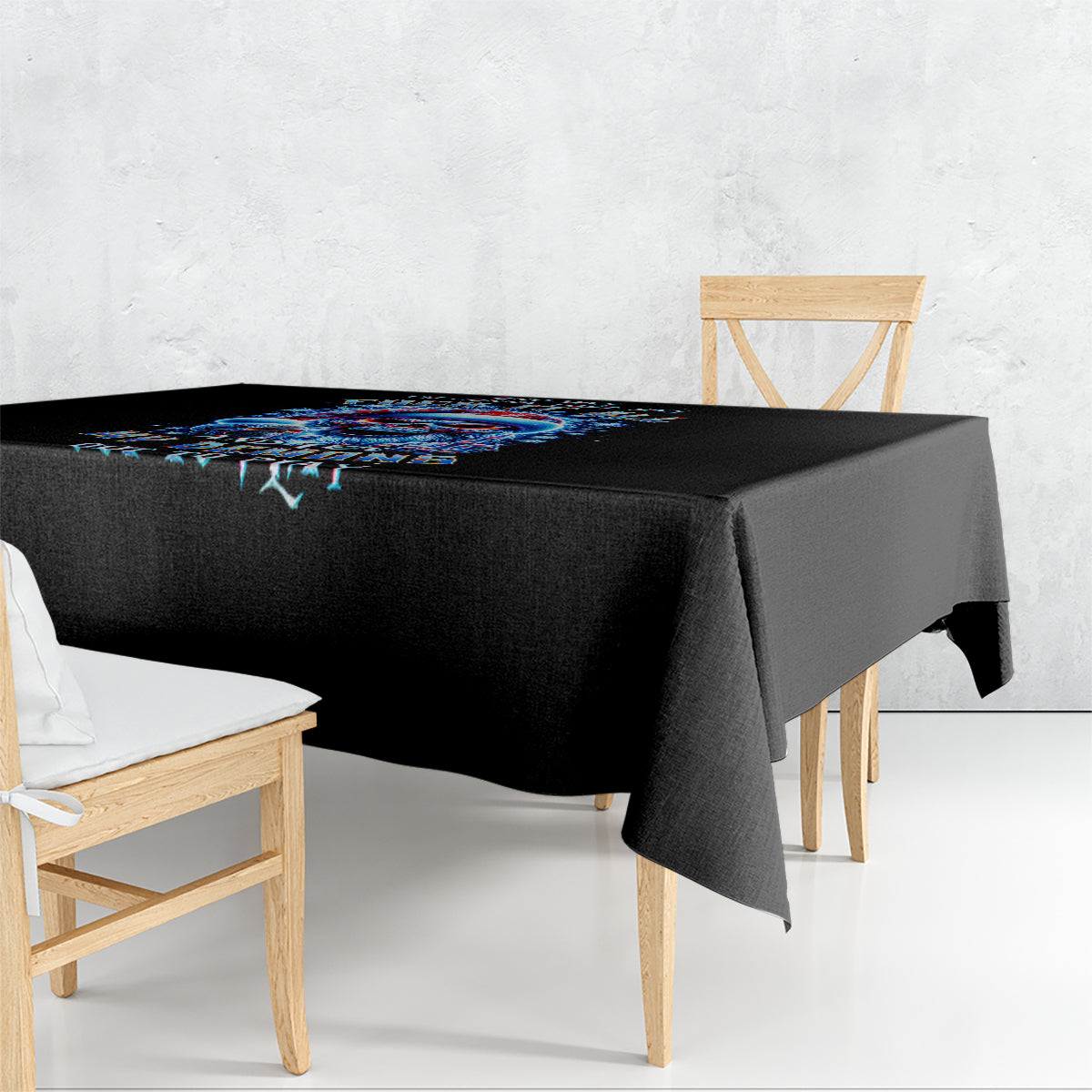 Skull Santa Claus Tablecloth One Day Say Fuck Itt All And Let My Demons Out - Wonder Print Shop
