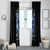 Skull Santa Claus Window Curtain One Day Say Fuck Itt All And Let My Demons Out - Wonder Print Shop