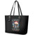 Skull Santa Claus Leather Tote Bag My Give A Fuck Is Broken My Go Fuck Yourself - Wonder Print Shop