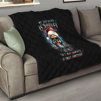 Skull Santa Claus Quilt My Give A Fuck Is Broken My Go Fuck Yourself - Wonder Print Shop
