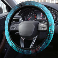 Skull Santa Claus Steering Wheel Cover My Give A Fuck Is Broken My Go Fuck Yourself - Wonder Print Shop