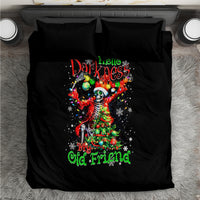 Skeleton Santa Claus Bedding Set Hello Darkness My Old Friend - Wonder Print Shop
