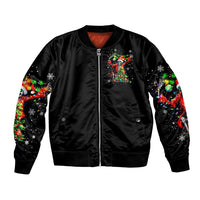 Skeleton Santa Claus Bomber Jacket Hello Darkness My Old Friend - Wonder Print Shop