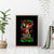 Skeleton Santa Claus Canvas Wall Art Hello Darkness My Old Friend - Wonder Print Shop