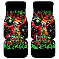 Skeleton Santa Claus Car Mats Hello Darkness My Old Friend - Wonder Print Shop