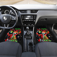 Skeleton Santa Claus Car Mats Hello Darkness My Old Friend - Wonder Print Shop