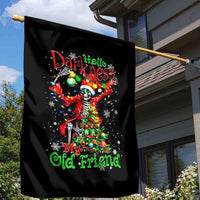 Skeleton Santa Claus Garden Flag Hello Darkness My Old Friend - Wonder Print Shop