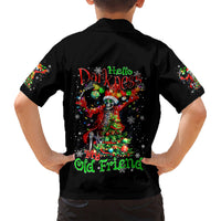 Skeleton Santa Claus Hawaiian Shirt Hello Darkness My Old Friend - Wonder Print Shop