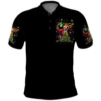 Skeleton Santa Claus Polo Shirt Hello Darkness My Old Friend - Wonder Print Shop