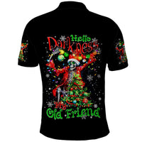 Skeleton Santa Claus Polo Shirt Hello Darkness My Old Friend - Wonder Print Shop