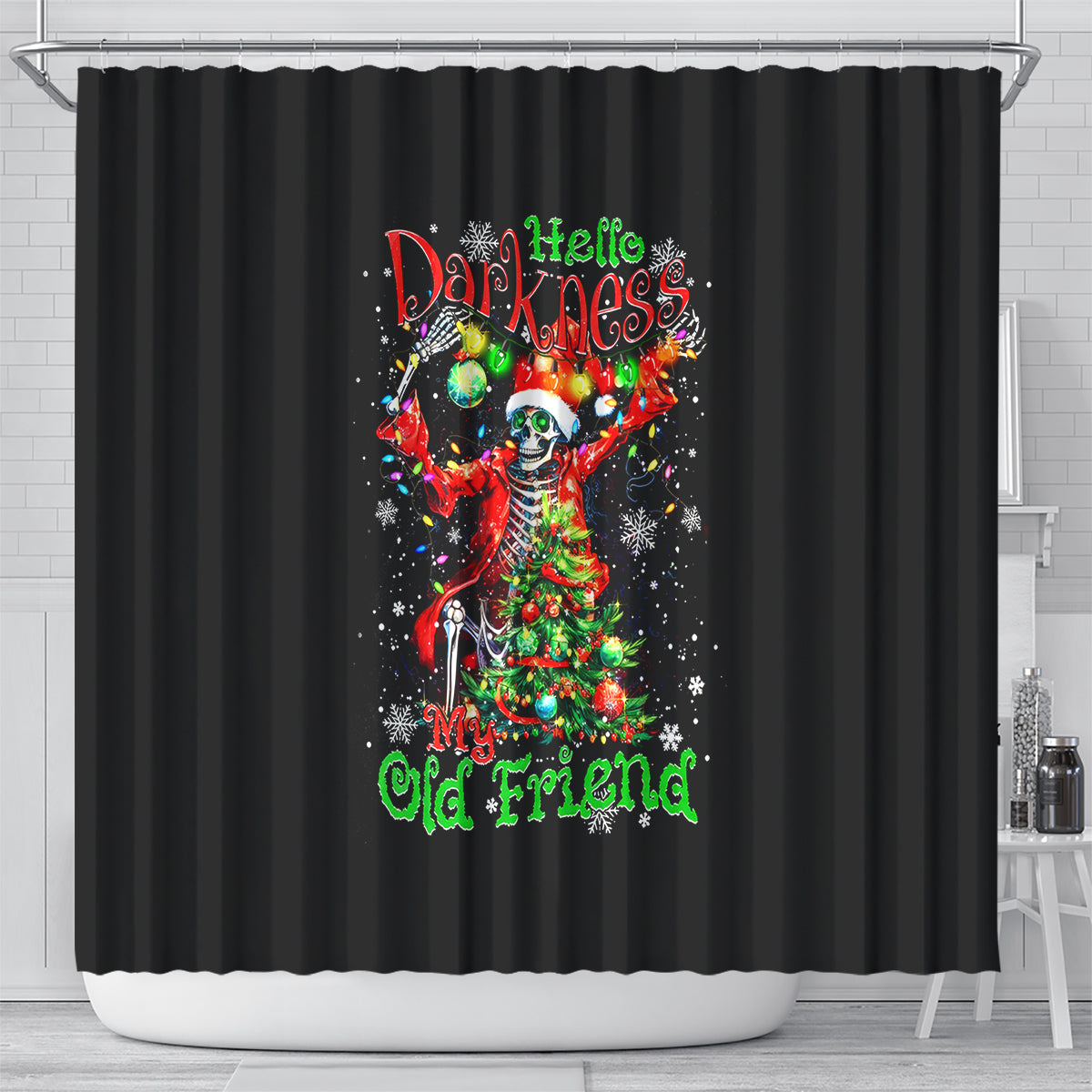 skeleton-santa-claus-shower-curtain-hello-darkness-my-old-friend