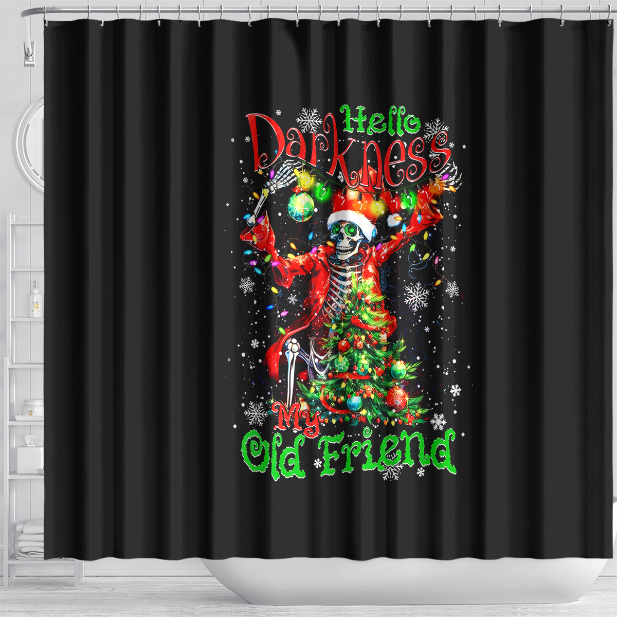 skeleton-santa-claus-shower-curtain-hello-darkness-my-old-friend
